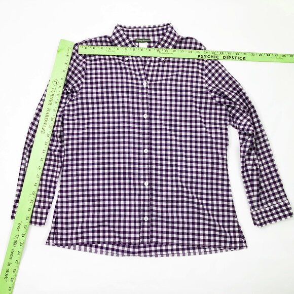 Tommy Bahama Shirt Blouse Woman's XL Blue Checkered - Picture 3 of 7